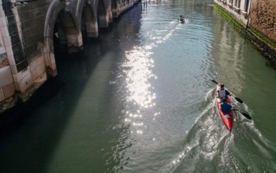 Venice from the kayak: rare emotions