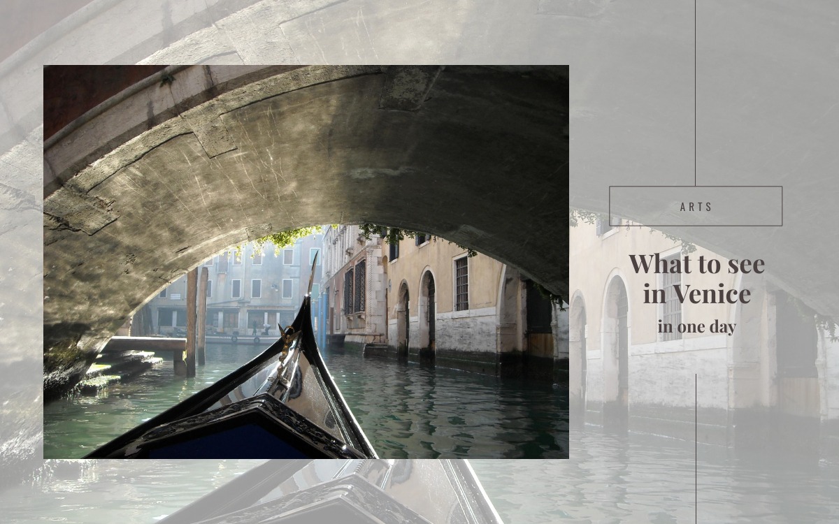 What to see in Venice in one day – itinerary 1