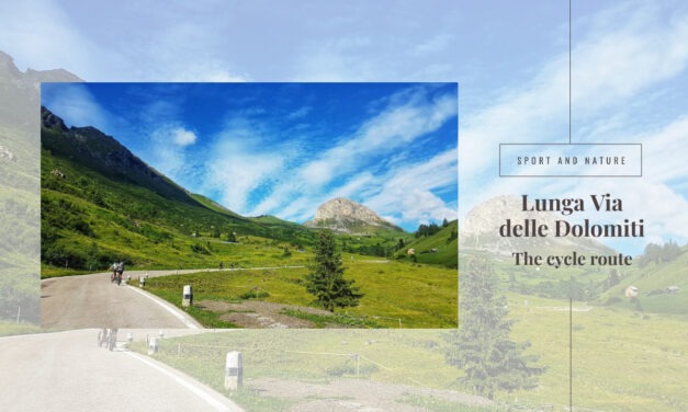 The cycle path of the Lunga Via delle Dolomiti